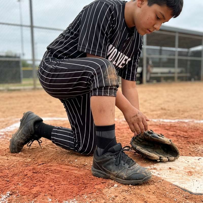 Young baseball player wearing Rimoov